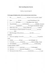 English Worksheet: have something done