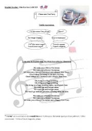 English worksheet: classroom Christmas Tea Party 