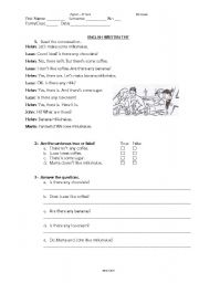 English Worksheet: Lets make some milkshakes