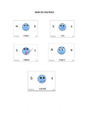 English Worksheet: How do you feel?