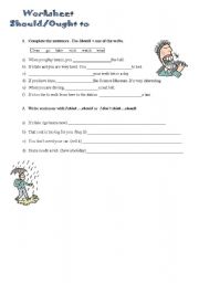 English worksheet: Should/Ought to