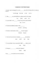 English Worksheet: Commonly Confused Words