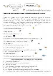 English Worksheet: Natural conversation using rhetorical questions