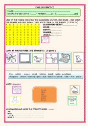 English worksheet: VOCABULARY PRACTICE ( 2 PAGES )