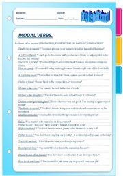 modal verbs. write the correct option.