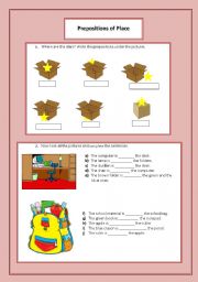 prepositions of place