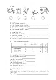 English Worksheet: Present simple activities