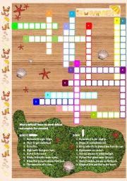 SUMMER HOLIDAYS (Part VI: CROSSWORD + KEY)