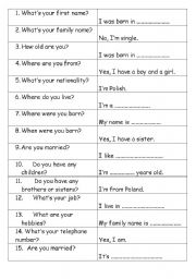 English Worksheet: whats your name?
