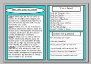 English Worksheet: Reading comprehension.Linda, Aisha,George and Kenneth.