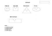 English worksheet: funny shapes