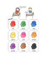 English Worksheet: colour