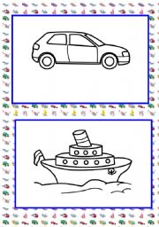 MEANS OF TRANSPORTATION FLASHCARDS