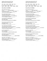 English Worksheet: Hey Jude by the beatles