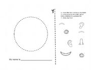 English worksheet: Arm you own face