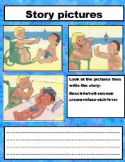 English Worksheet: story pictures
