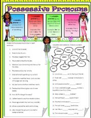 English Worksheet: Possessive Pronouns