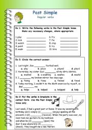 English Worksheet: Past Simple - Regular verbs