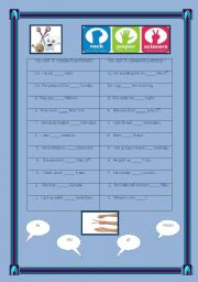 English Worksheet: Rock, paper, scissors