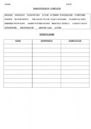 English worksheet: vocabulary workshhet