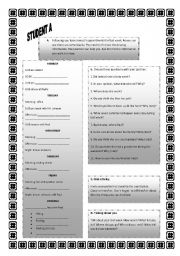 English Worksheet: Pair Work