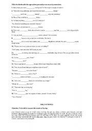 English worksheet: Daily activities