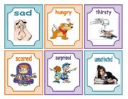 English Worksheet: Feelings flashcards part 1(12.07.2011)