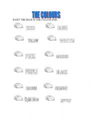 English worksheet: CARS IN COLOURS!!