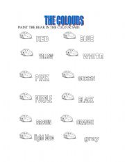 English Worksheet: CARS IN COLOURS!!