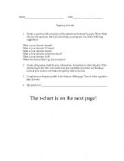 English worksheet: Graphing