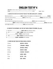 English worksheet: English Test 