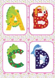 ALL THE A B CS ANIMALS FLASH CARDS