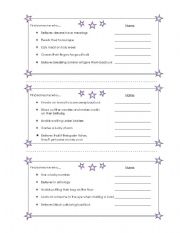 English worksheet: SUPERSTITIONS Discussion