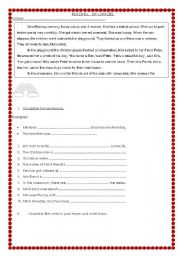 English Worksheet: reading comprehension 