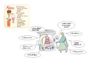 English Worksheet: Simple Shopping Dialogue