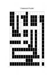 English Worksheet: Crossword Puzzle