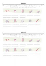 English Worksheet: Directions