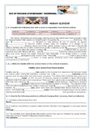 English Worksheet:    CLONING