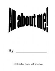 English Worksheet: All About Me