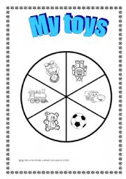English Worksheet: Toys. Wheel. 