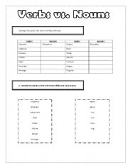English worksheet: Form nouns
