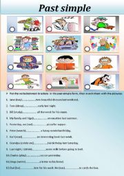 English Worksheet: past simple