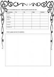 English worksheet: graph