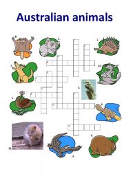 Australian Animals I - worksheet by