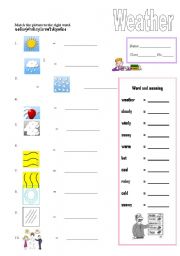 English worksheet: weather