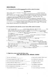 English Worksheet: general revision for passives and if clauses with rewrite exercises