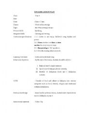 English Worksheet: lesson plan malaysia primary school