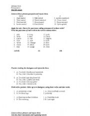 English worksheet: ED pronunciation