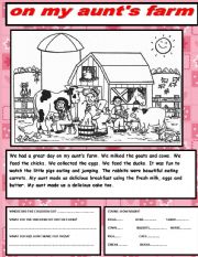 English Worksheet: reading and writing