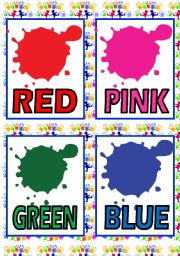 COLOURS FLASH CARDS